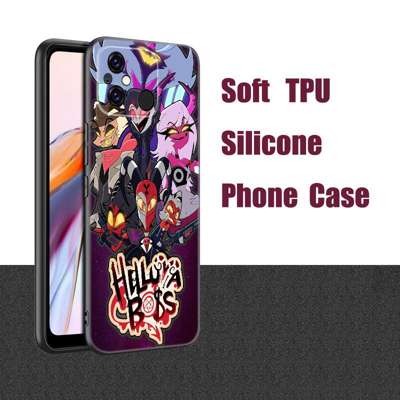 Аниме Helluva Boss черный силиконовый чехол для телефона Xiaomi Redmi 7A 8A 9A 10A 11A 9C 10C 12C 13C 11 Prime A1 A2 + 12 4G Note 9T 12R