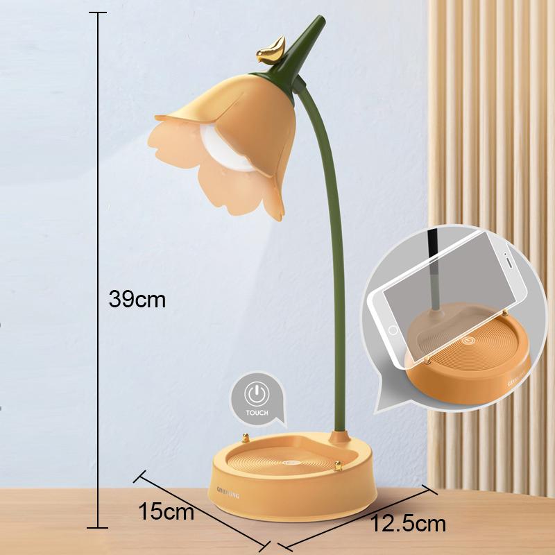 Novelty Rechargeable LED Table Lamp USB Touch 3-speed Dimming Kids Reading Eye care Indoor for Home Desk Decor  Night Lamp Gifts