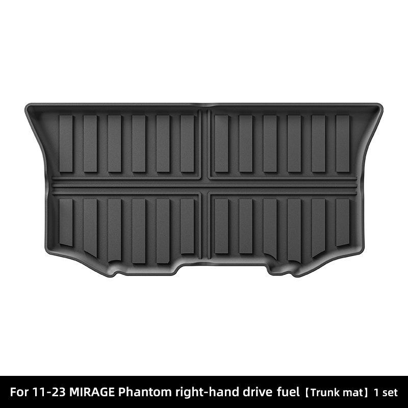 Экологичные коврики из ТПЭ для Mitsubishi Mirage моделей 2011-2023, включая коврик в багажник