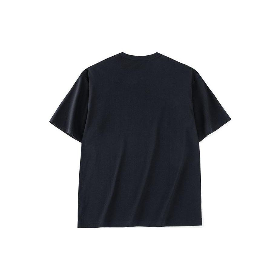 Anta Футболка с круглым вырезом и короткими рукавами с логотипом, топы унисекс, черные 972328113-4