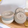 5,7-дюймовая стильная утолщенная керамическая миска для риса, супа, лапши или завтрака - Минималистичный дизайн