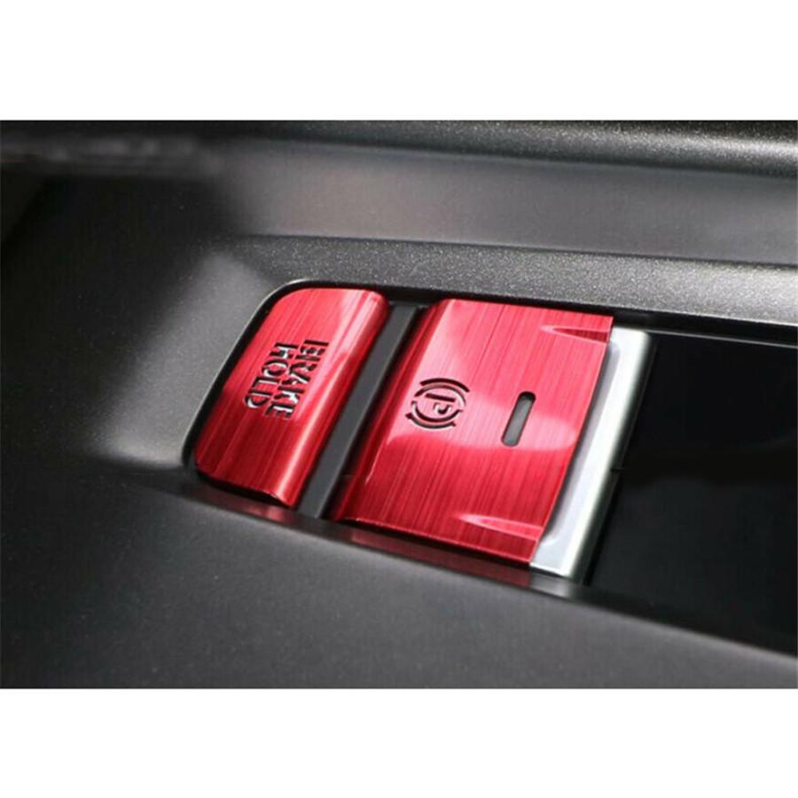 2 шт. Алюминиевая накладка на кнопку P Gear BRAKE HOLD для Honda Accord 2018-2019 Красный