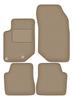 Велюровые автомобильные коврики для: Citroen C4 X хэтчбек, седан (2020-) бежевые