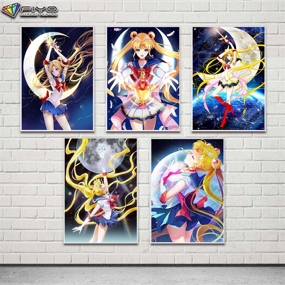 Набор для вышивки крестом DIY Алмазная вышивка Сейлор Мун Алмазная картина Домашний декор