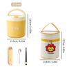 Ceramic Lunch Box Portable Insulated Food Storage Container With Lid Microwave Bento Box Sealed Leak Proof Food Jar