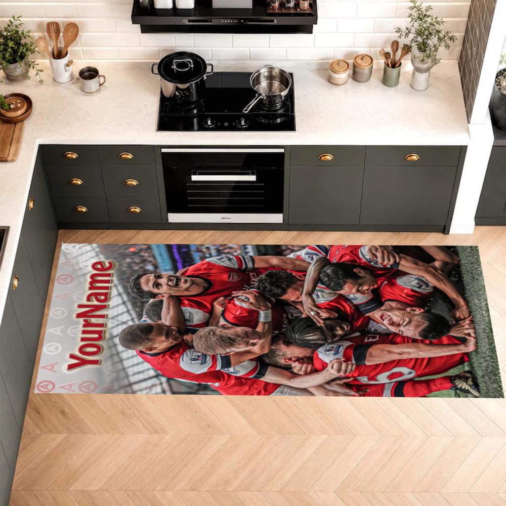 Arsenal Customize Your Name Kitchen Rug Runner Rug Laundry Mat Hallway Entryway The Best Gift Choice