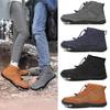 Хлопковая обувь Зимние ботинки Обувь для босиком Высокие водонепроницаемые уличные ботинки для пар Флисовые теплые мужские и женские спортивные ботинки