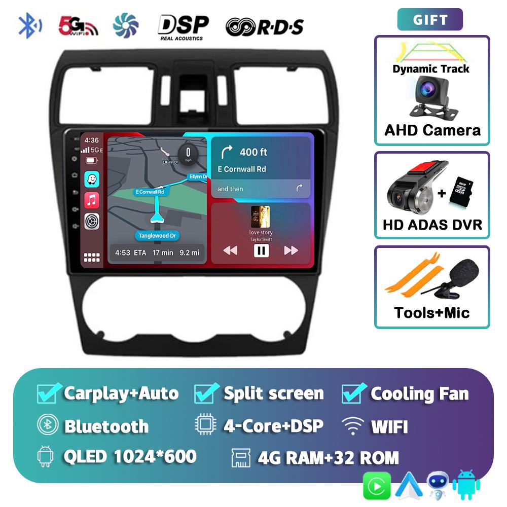 Android 14 Carplay Автомагнитола для Subaru Forester XV WRX 2012 2013 2014 2015 2018 Мультимедийный проигрыватель GPS Стерео DSP WiFi+4G