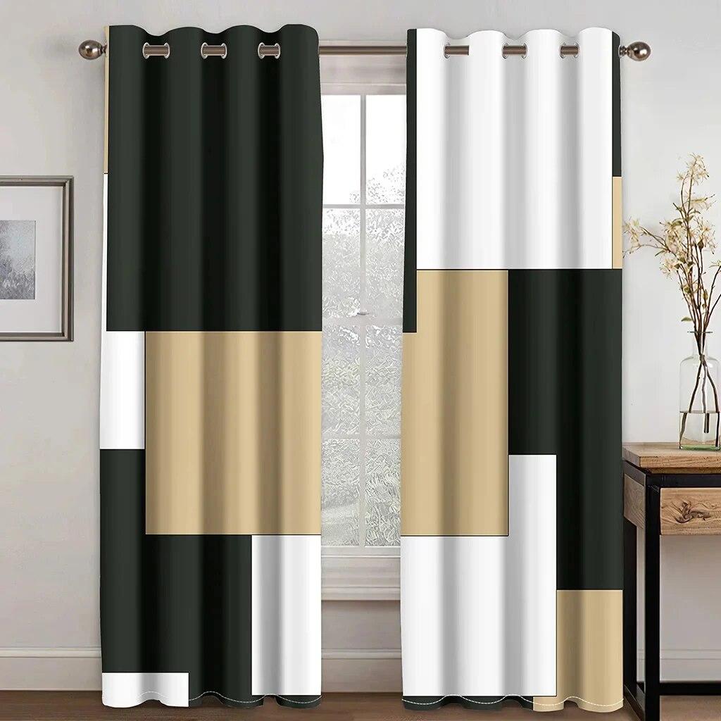 Геометрическая абстрактная космическая красная занавеска на окно для гостиной, спальни, ванной комнаты, двери, домашнего декора