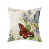 New Spring Flower Bird Pillow Temu Flower and Bird Series Printed Pillow Case Linen Cushion Cover Living Room