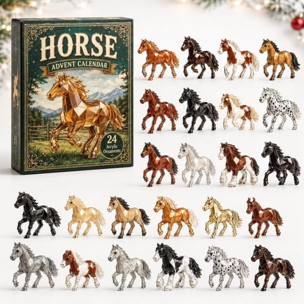 Acrylic 2D Flat Advent Calendar 2026 Daily Unboxing Animals Mini Figurines Christmas Decor