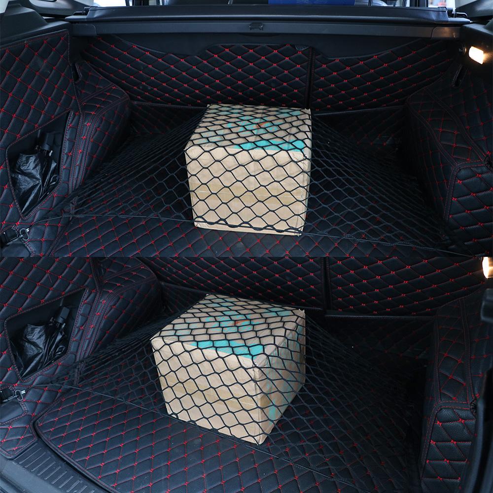 Автостайлинг Органайзер для багажника автомобиля Груз Багаж Нейлоновая эластичная сетка Сетка для хранения в багажнике автомобиля Много подвесных сеток Карман