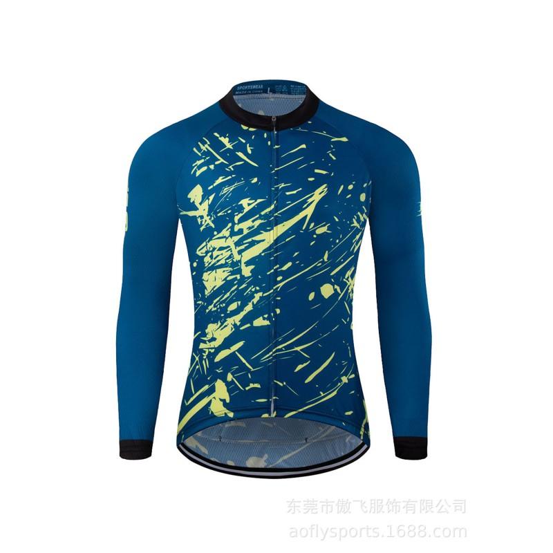 Long Sleeve Cycling Jersey Bike Top Men Women Team Custom Breathable Thin