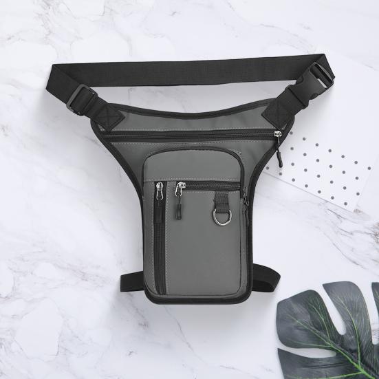 Мужская поясная сумка, регулируемая набедренная сумка с несколькими карманами, большой вместимости, поясная сумка для мотоцикла, велоспорта, путешествий