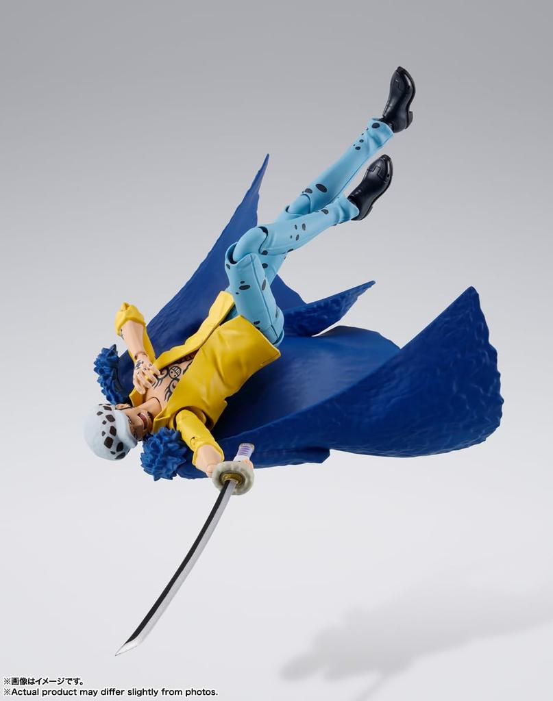 TAMASHII NATIONS ONE PIECE Trafalgar Law Onigashima Invasion 160mm PVC ABS Painted Movable Figure S.H.Figuarts - - Approx. &