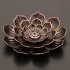 1pc Elegant Lotus Incense Burner Ideal for Home, Office and Teahouse Decor | Metal Incense Burner for Yoga Studios, Spas,camping