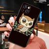 Мультяшный чехол-сова для iPhone 16 Pro Max 15 14 12 11 13 Pro Max Plus 12 13 Mini XR 16e Силиконовый чехол Funda