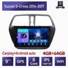 Автомобильный радиоприемник на базе Android Carplay для Suzuki S-Cross 2014-2017, автомобильный мультимедийный видеоплеер, GPS-навигация, WIFI, 4 + 64 ГБ
