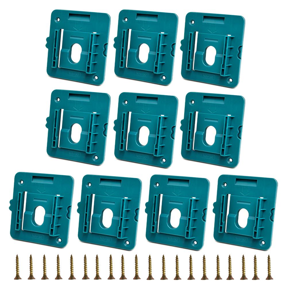 1-10PCS Battery Holder Mount Compatible for Bosch/Makita 18V Battery Dock Holder Fit for BL1860 BL1850 BL1840 BL1830 Batteries