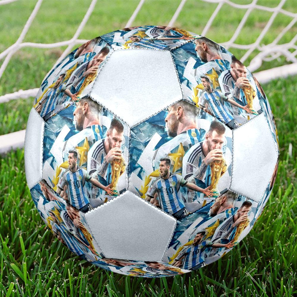 1 шт. Мяч футбольный Messi Athletic Power размер 5 ПрагаМяч для мини-футбола Цветной Для всех возрастов Машинная строчка ПВХ Готов к соревнованиям Прочный Высокий отскок