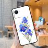 Синий чехол Iris Flower для Realme C55 C33 C31 C35 C30 C11 C15 C25s C21Y GT Neo 5 3T 2T 8 9 10 11 Pro Plus