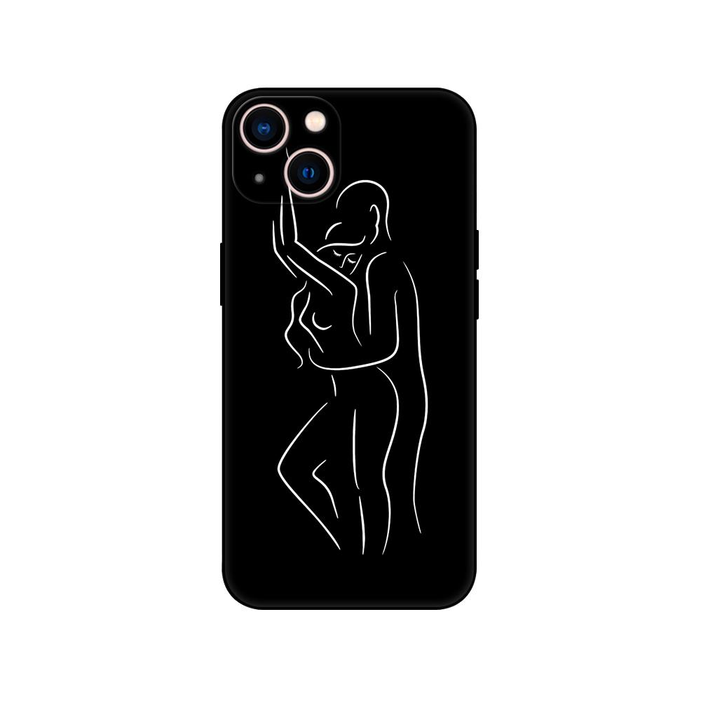 Черный чехол из ТПУ для Honor 8a Prime 8s 9 10X Lite 9A 9C 9X Premium Pro 9S чехол Минималистичный дизайн Сексуальная пара