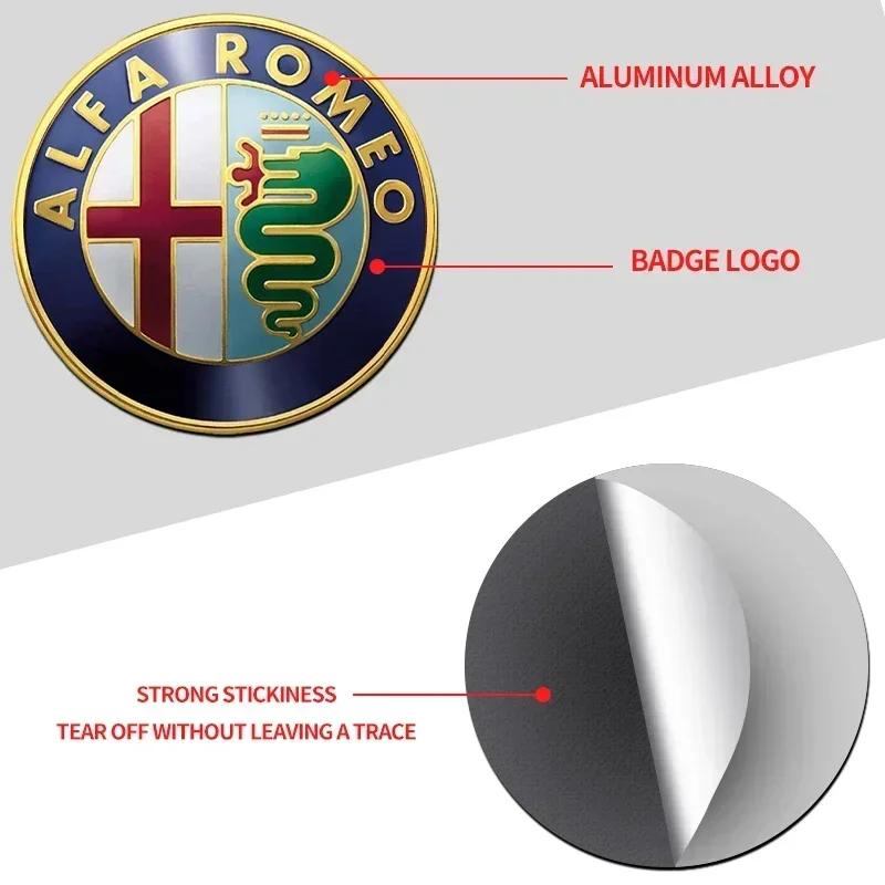 2026 Hot Alfa Romeo 4pcs 56mm Car Wheel Center Hub Caps Stickers Auto Decoration Accessories for Alfa Romeo 4C 159 Spider Giulia