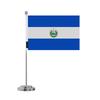 Drapeau De Bureau - Salvador - 14 X 21 Cm - Polyester - Impression Recto/verso - Acier Inoxydable