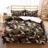 Forest Camo Hunting Lodge Bedding set, Full Duvet Cover  & Pillowcases, Cozy Cabin Theme Bedroom Decor