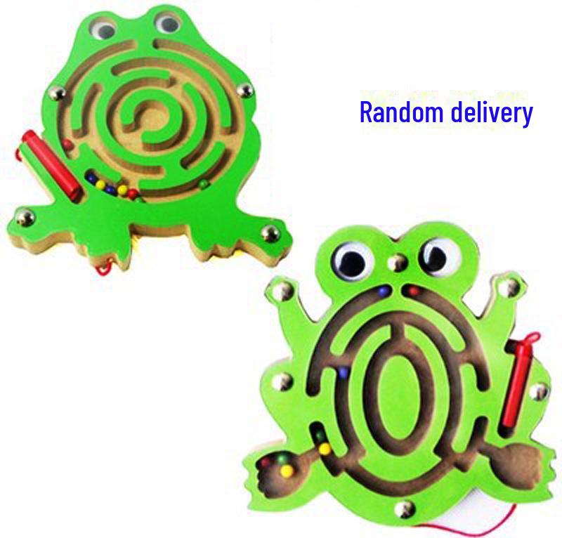 Магнитный шарик-лабиринт для детей: Маленькие рисунки животных для дошкольников