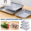 Противень из нержавеющей стали с решеткой для выпечки тортов, противень для барбекю, подставка для духовки, решетка для брауни, инструмент для жарки на гриле
