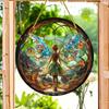 Suncatcher Stained Glass Effect Home Decor Christmas Gift Magic Forest Fairy