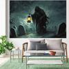 1 piece of Halloween horror-themed backdrop - featuring skull and tombstone designs, suitable for various party sizes