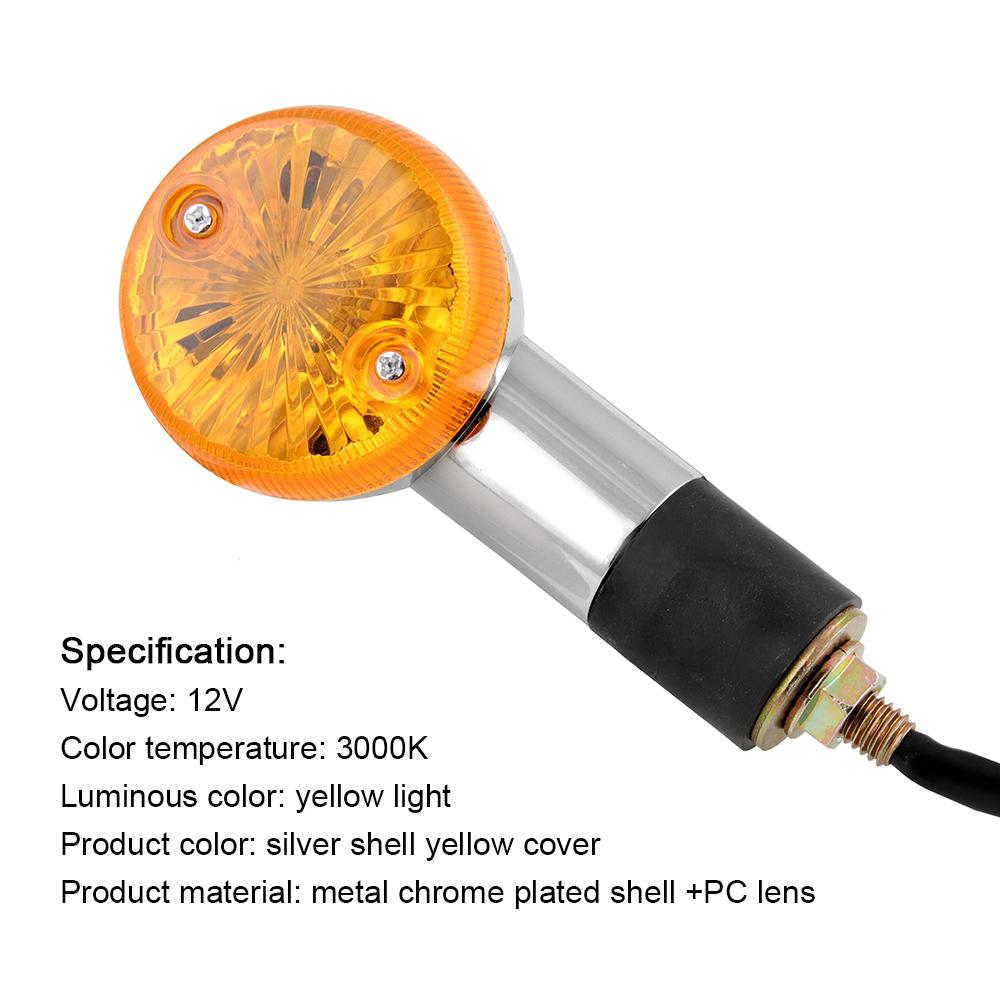 2 шт. мотоциклетные указатели поворота с янтарной пулей, пригодные для Honda Shadow Sabre VT VF 700 750 1100 intermitentes
