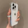 Прозрачный чехол с блестками для iPhone 17 Pro Max 16 15 14 13 12 11 Pro Max 16 PLUS 17 Air Силиконовый Мягкий Прозрачный Бампер