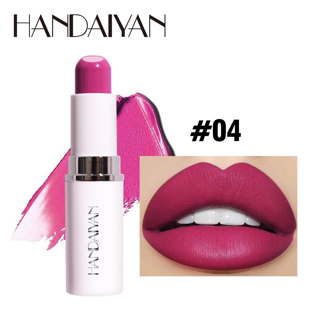 HANDAIYAN Lipstick Lippenstift, Twa-in-ien, Hert-LIP, Reade Froulike Matte Hydraterend En Hydraterend Is Net Maklik Te Ferklearjen