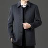 Men's Double-sided Wool Coat In Autumn and Winter New Style Middle-aged and Elderly Men's Jacket Business Casual Men's Clothing Warm Dad's Clothing