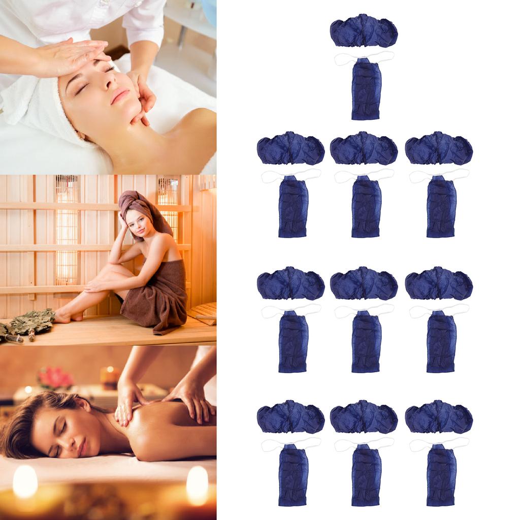 10 комплектов одноразового нижнего белья из нетканого материала, дышащего, мягкого, гигиеничного, одноразовый комплект нижнего белья для спа, сауны, салона красоты, синий