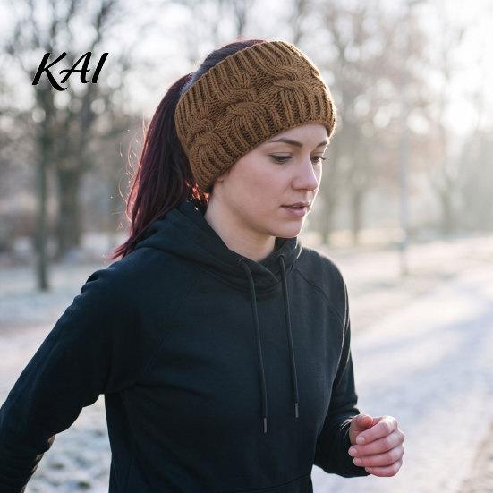 Stretchy Acrylic Ear Warmer Winter Knitted Headband for Women, Soft Fleece Lined Thermal Hair Fashionable Accessories Band, Thickened Plush