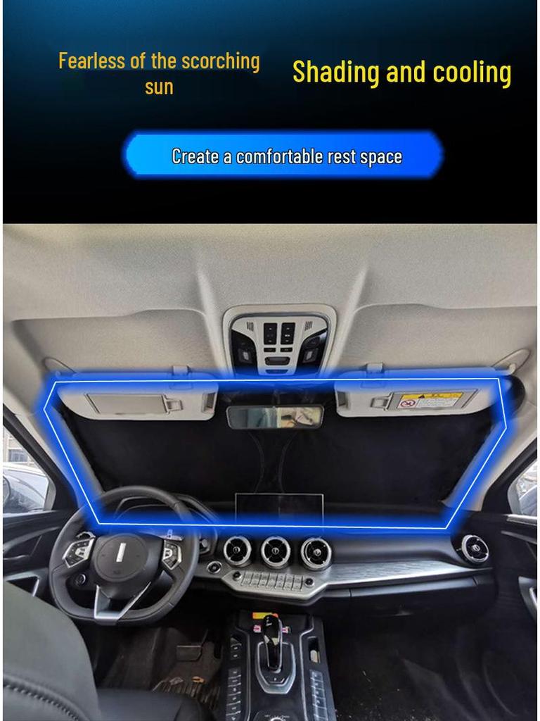 Front Windshield Sunshade for Skoda Yeti, Kodiaq, Karoq, Superb – Sun Protection
