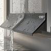 2PCS 50CM Home Window Water Blocking Bar Sliding Window Rain Weatherstrip Balcony Insulation Windproof Sealing Strip   Flashing Board