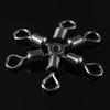 Hot High Quality Durable 3 way Bearing Fishing Rolling Swivels Connector Tackle Solid Rings