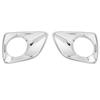 2Pcs Front Fog Lamp Cover Trim Chrome Plating Foglight Decor Fit for Nissan Navara NP300 Frontier