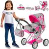 Коляска для куклы - Kinderplay - KP0200S - 2 в 1 - Привлекательные цвета - Складная