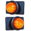 Pari of Amber Position Lamp with 12v Bulbs Suitable for Truck Trailer