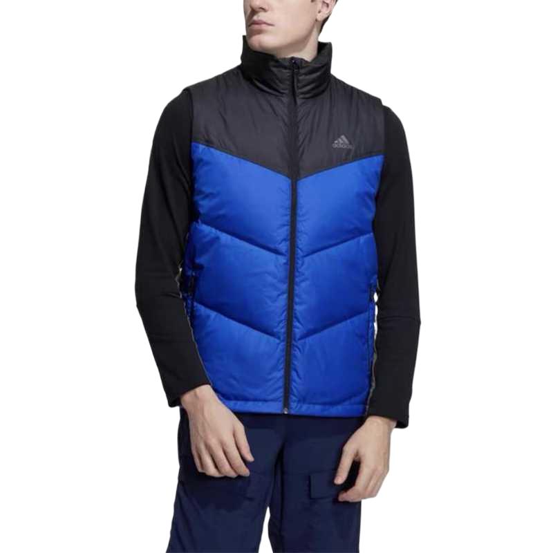 adidas Жилеты Мужские Черный Синий Стойка Умеренный Другое H20781