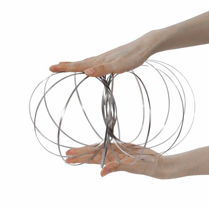 Magic Flow Ring Toys Kinetic Spring Funny Outdoor Game Intelligent Gift 3D Arm Inductive Toy