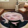 K-pop Stars And Cute Bears Round Rug for Livingroom,Bedroom, Palyroom, Chair Rug, Area rug, Circle Carpet, Large Size Fan Christmas gift