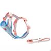 Pet Breathable Chest Harness For Medium And Small Dogs With Nonextendable Lead