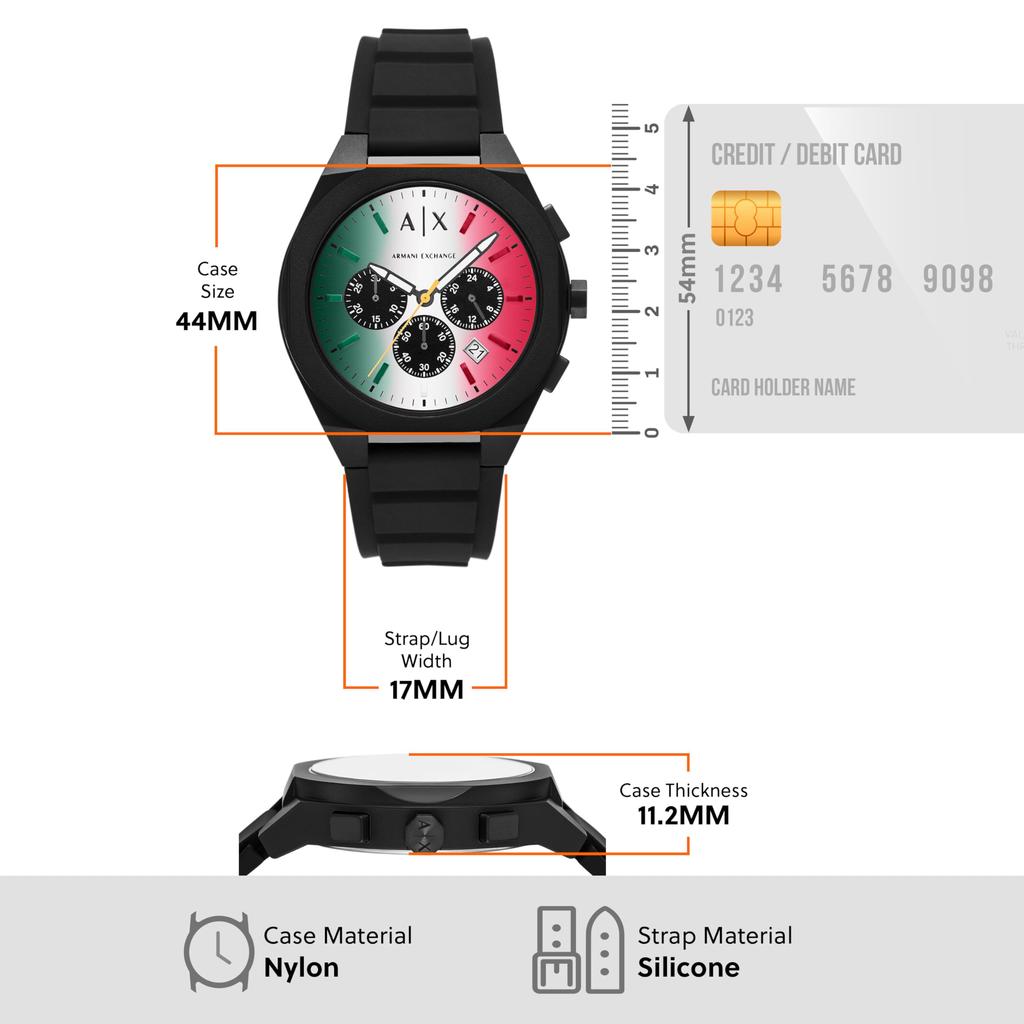 [AX Armani Exchange] Часы AX4173 Мужские Черные